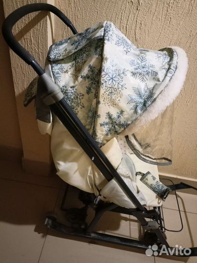 Детские санки коляска