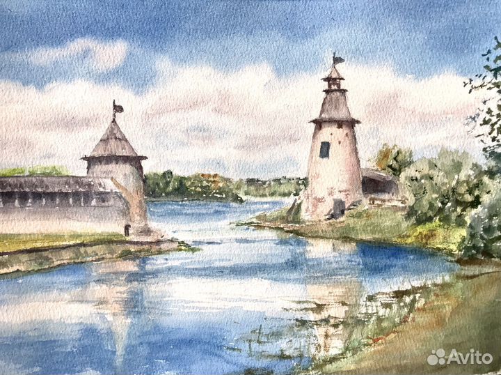 Картина акварель