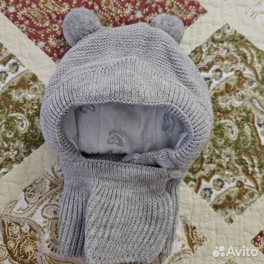 Шапка шлем зимний