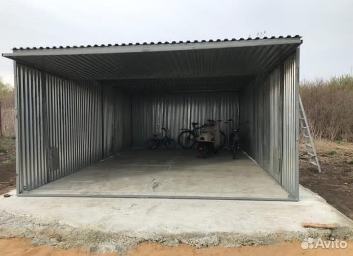 Хозблок /Гараж из волнового профиля