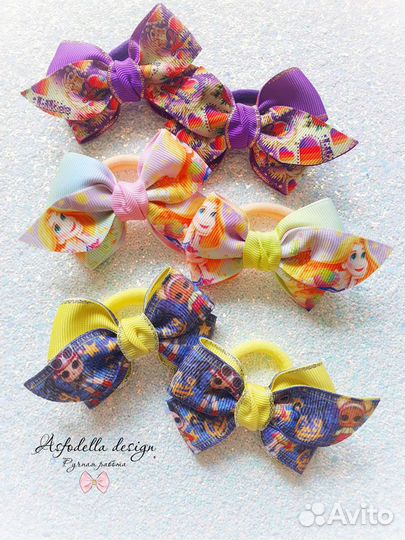 Бантики для волос девочкам ручной работы