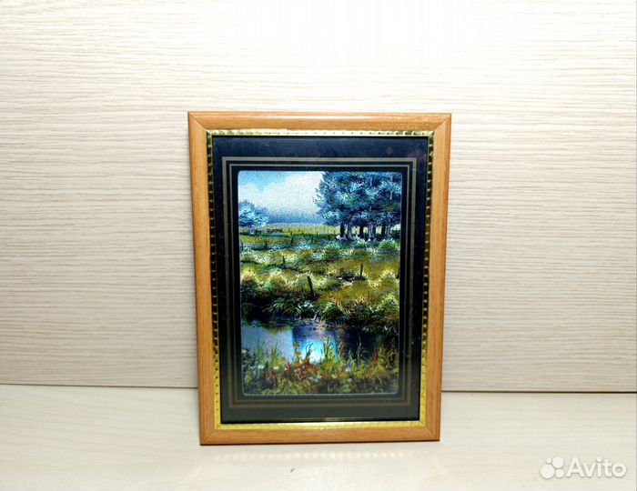 Постер картина шелкография 90е г 2 шт