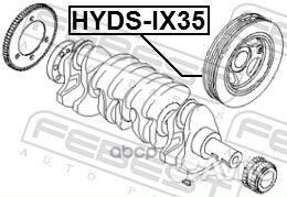 Шкив коленвала hyundai IX35/tucson 09- hydsix35