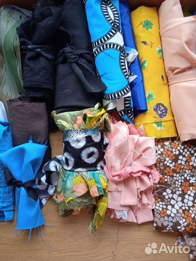 Для пэчворка пакет тканей+отрез+платье трикотаж