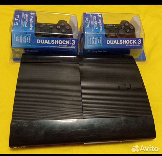PS3 super slim 500 гб + 48 игр прошивка HEN