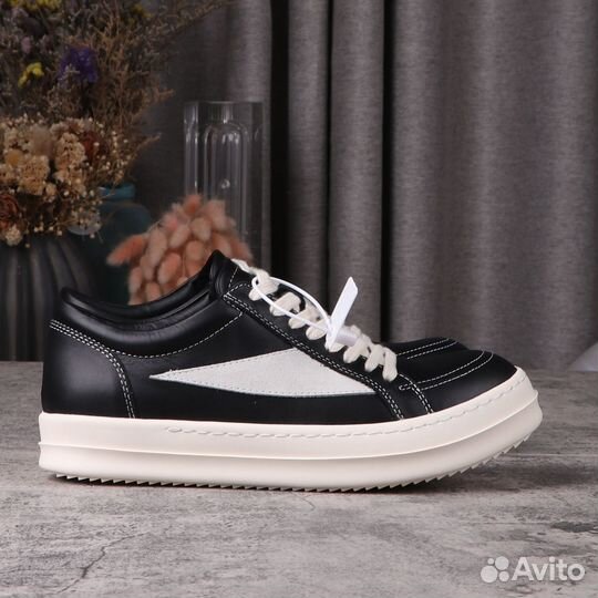 Кеды Rick Owens x Vans Leather Black