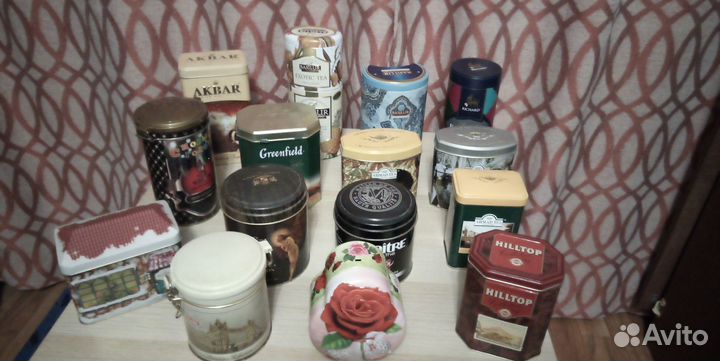 Банки жестяные от чая цена за всё