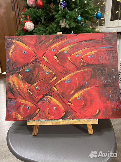 Картина панно холст