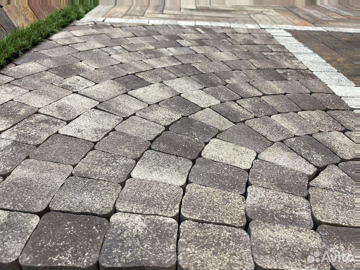 Тротуарная плитка и поребрик