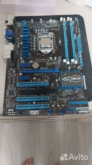 Материнская плата asus p8h77-v с i3 2125