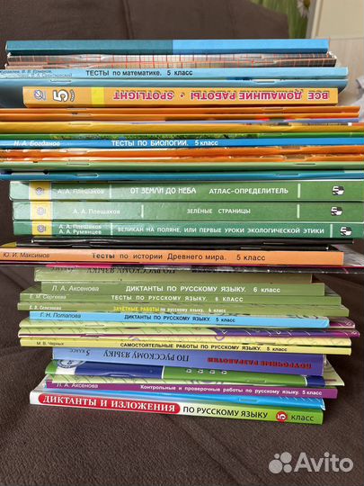 Книги для учебы 5-6 класс
