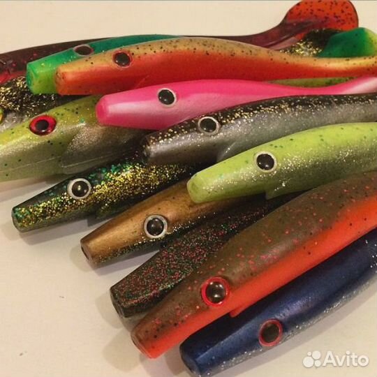 Резина Strike Pro Pig Shad Jr 20см 50гр Glitter Ma