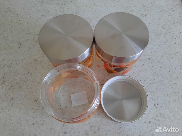 Банки для хранения сыпучих продуктов 830 мл новые