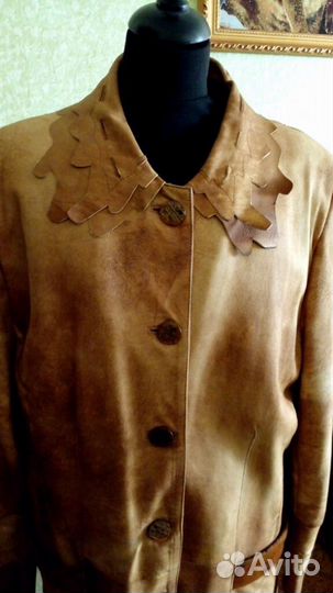 Кожаный плащ женский