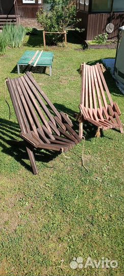 Деревянное кресло, шезлонг Кентукки