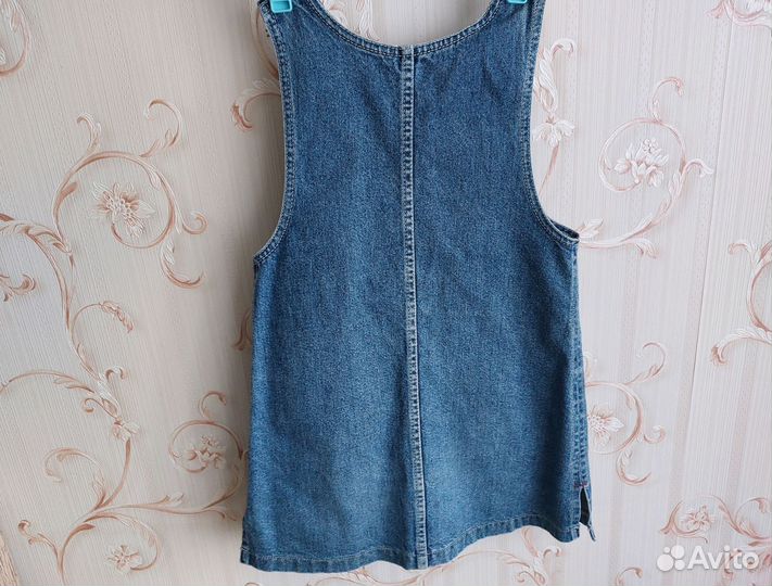 Джинсовый сарафан для девочки 5-7 лет Gloria Jeans