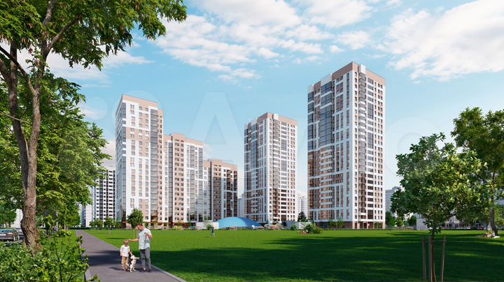 2-к. квартира, 62,8 м², 23/25 эт.