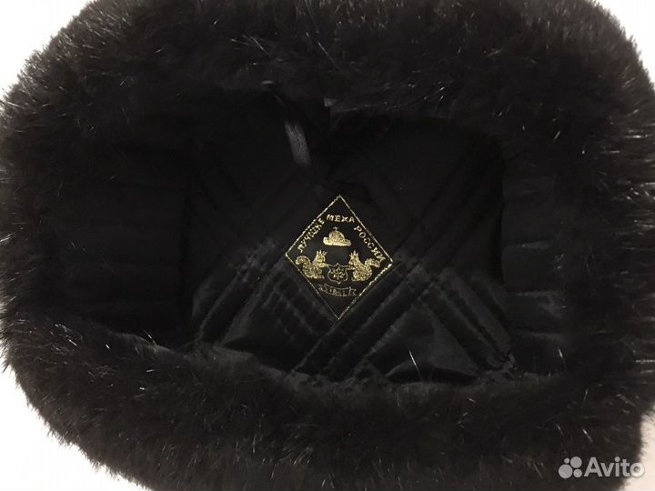 Мужская шапка-ушанка из нутрии, новая