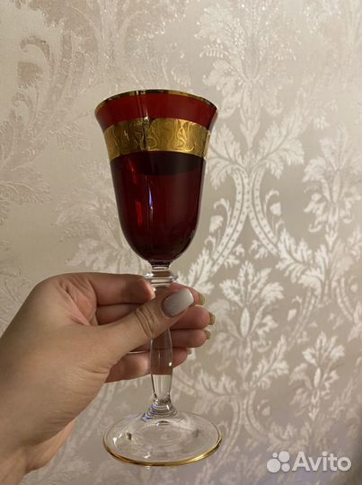 Хрустальные фужеры Чехия