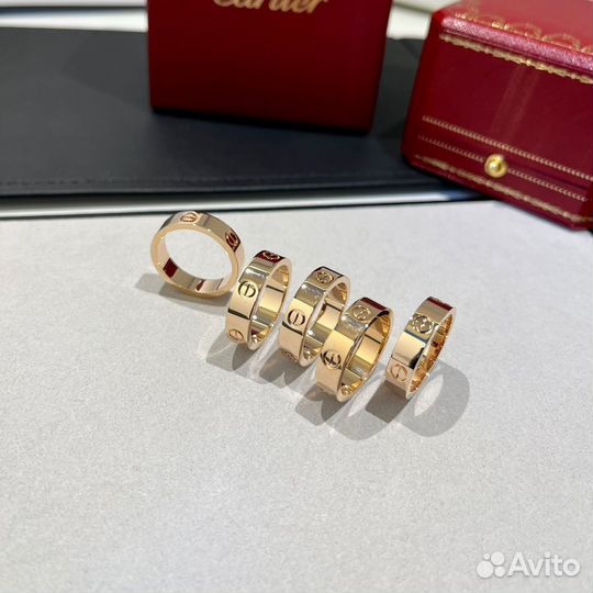 Cartier love кольцо