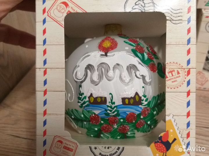 Современные ёлочные игрушки стекло