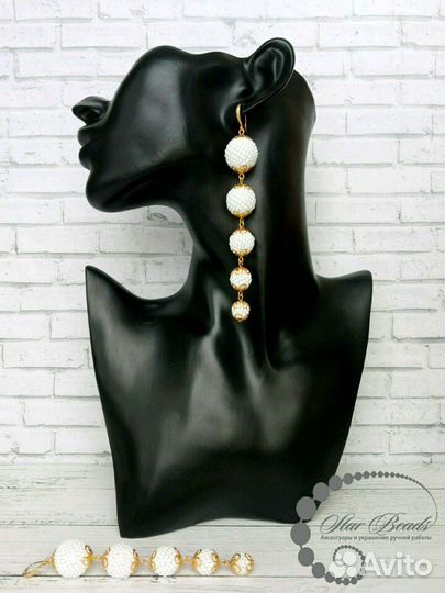 Браслеты и серьги из бисера