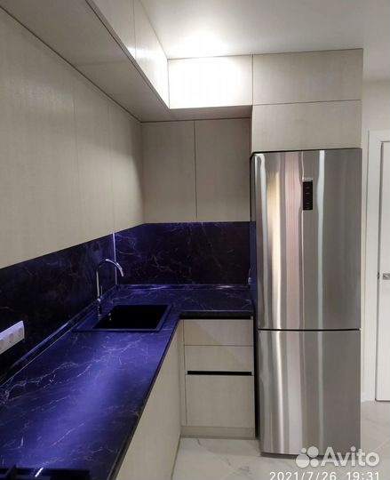 Кухня угловая на заказ.мдф фасады