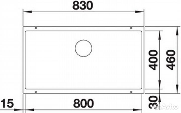 Кухонная мойка Blanco 523143 subline 800-U Silgran