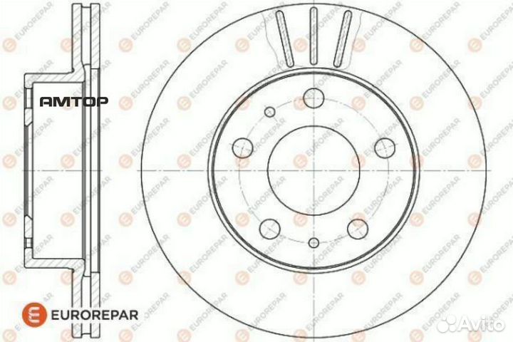 Eurorepar 1618863880 Диск тормозной eurorepar 1618