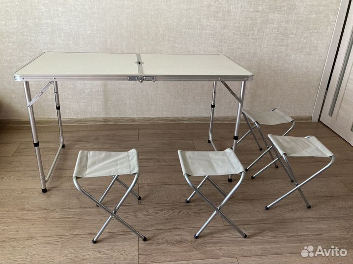 Стол туристический + 4 стула