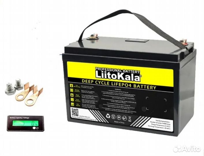 Тяговый аккумулятор LiFePo4, 160A, 12v