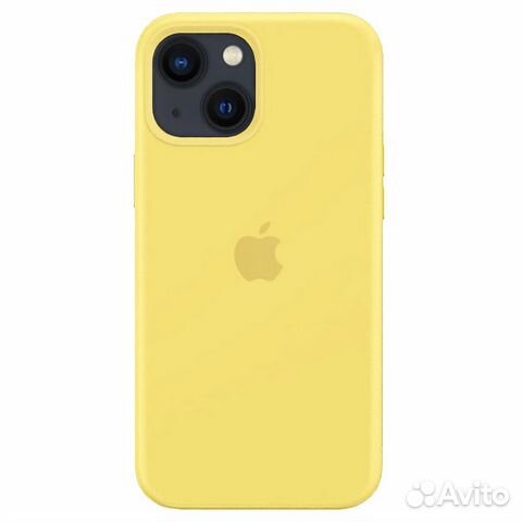 Силиконовый чехол для iPhone 13 (желтый)