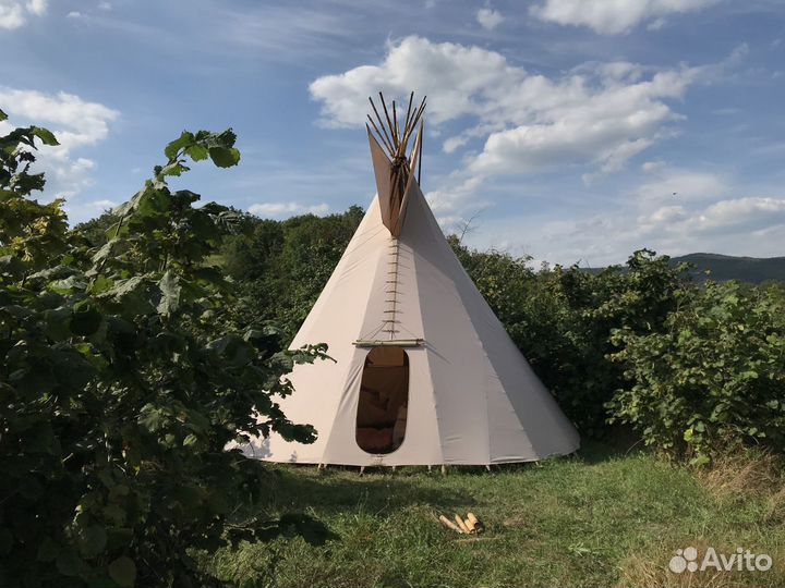 Типи чум палатка для глэмпинга диам 6 метров
