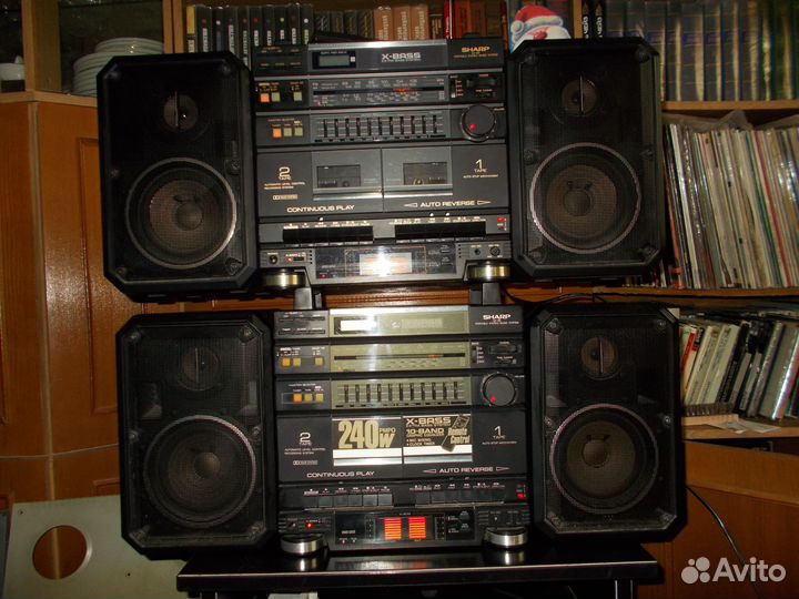 Мощная магнитола Sharp GF-68, Made in Japan