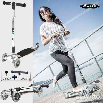 Самокат трехколесный взрослый Micro Kickboard