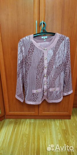 Жакет женский красивый цвет пенка 56 размер