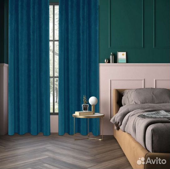 Штора на ленте со скрытыми петлями 200x280 см