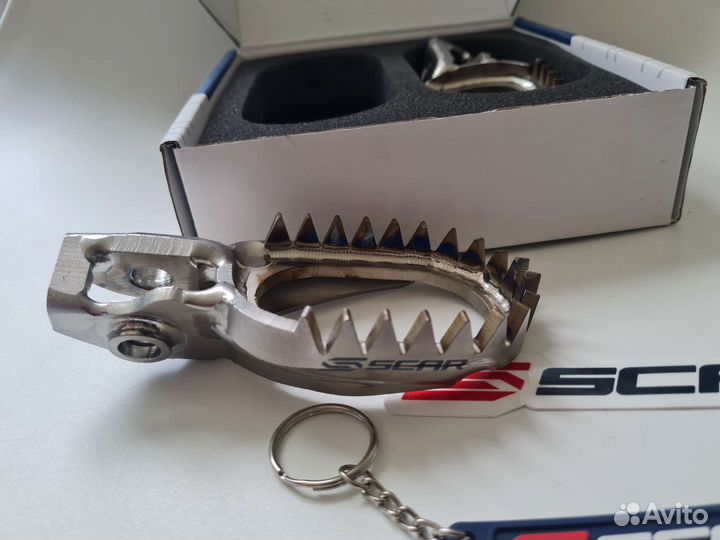 Титановые подножки scar KTM Husqvarna gas gas