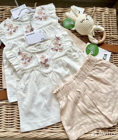 Костюм детский летний на девочку c&a 68 74