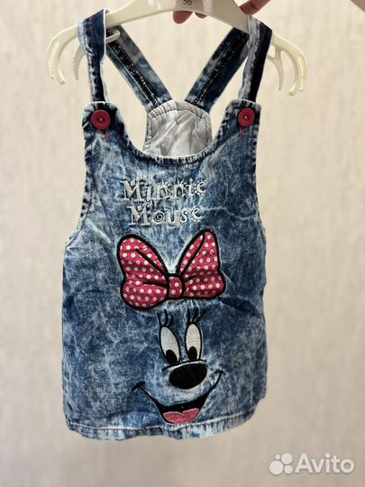 Джинсовый сарафан для девочки 92