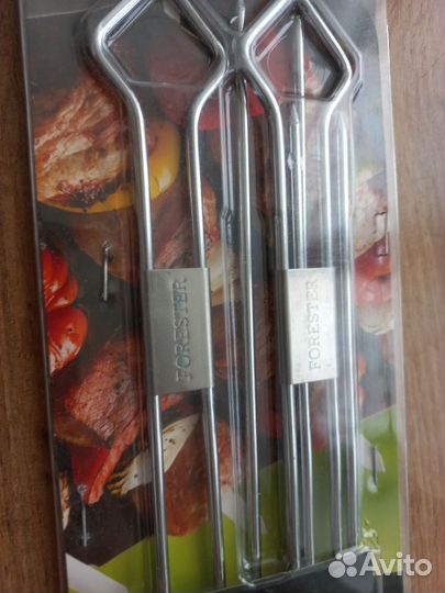 Набор шампуров двойных Forester 4 щт