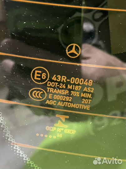 Стекло заднее Mercedes C-class W205