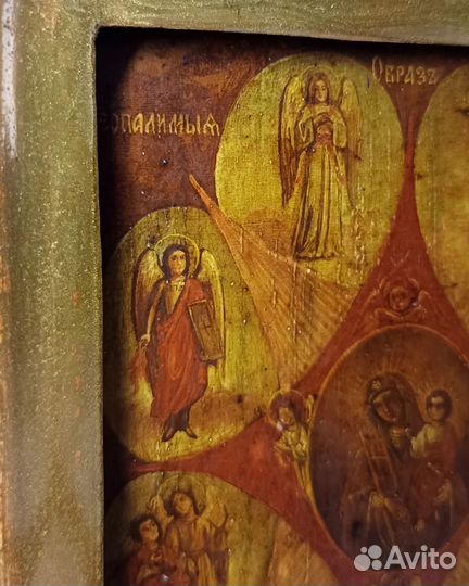 Икона Антикварная Старинная Неопалимая Купина