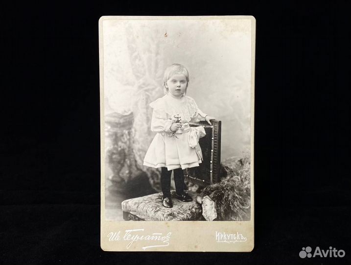 Старая фотография, портрет ребенка, Иван Булатов