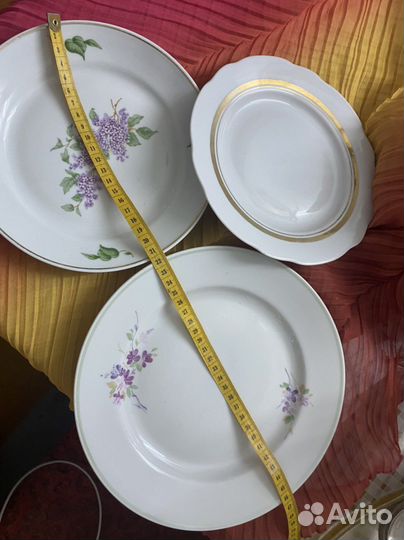 Набор столовой посуды»Розы».Тарелки «Дулево»