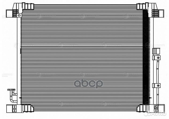 Радиатор кондиц. с ресивером lrac 14F0A luzar