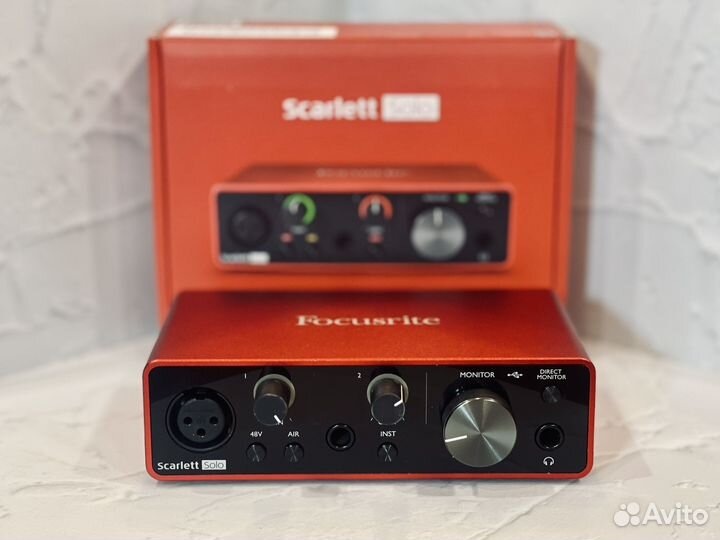 Звуковая карта focusrite scarlett Solo 3rd gen