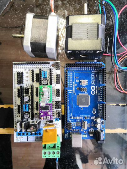Arduino mega 2560, ramps 1.4, драйверы, двигатели