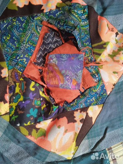 Одеяло лоскутное ручной работы