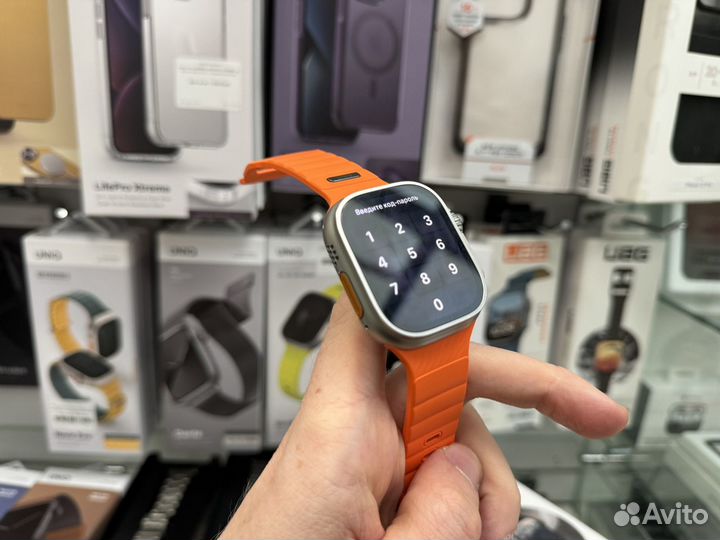 Ремешок Каучук на apple watch ultra 2 Uniq